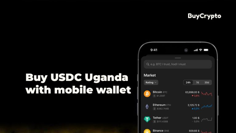 Buy USDC Uganda with mobile wallet